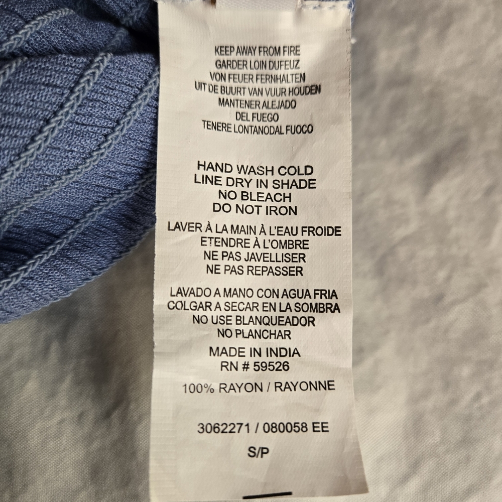 Becca by Rebecca Virtue Ponza Smocked One Shoulder Crinkle Dress Mist Blue - Picture 7 of 9